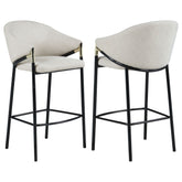 Best Furniture Outlet - Coaster - Chadwick Fabric Upholstered Bar Chair Beige (Set of 2) - 183437