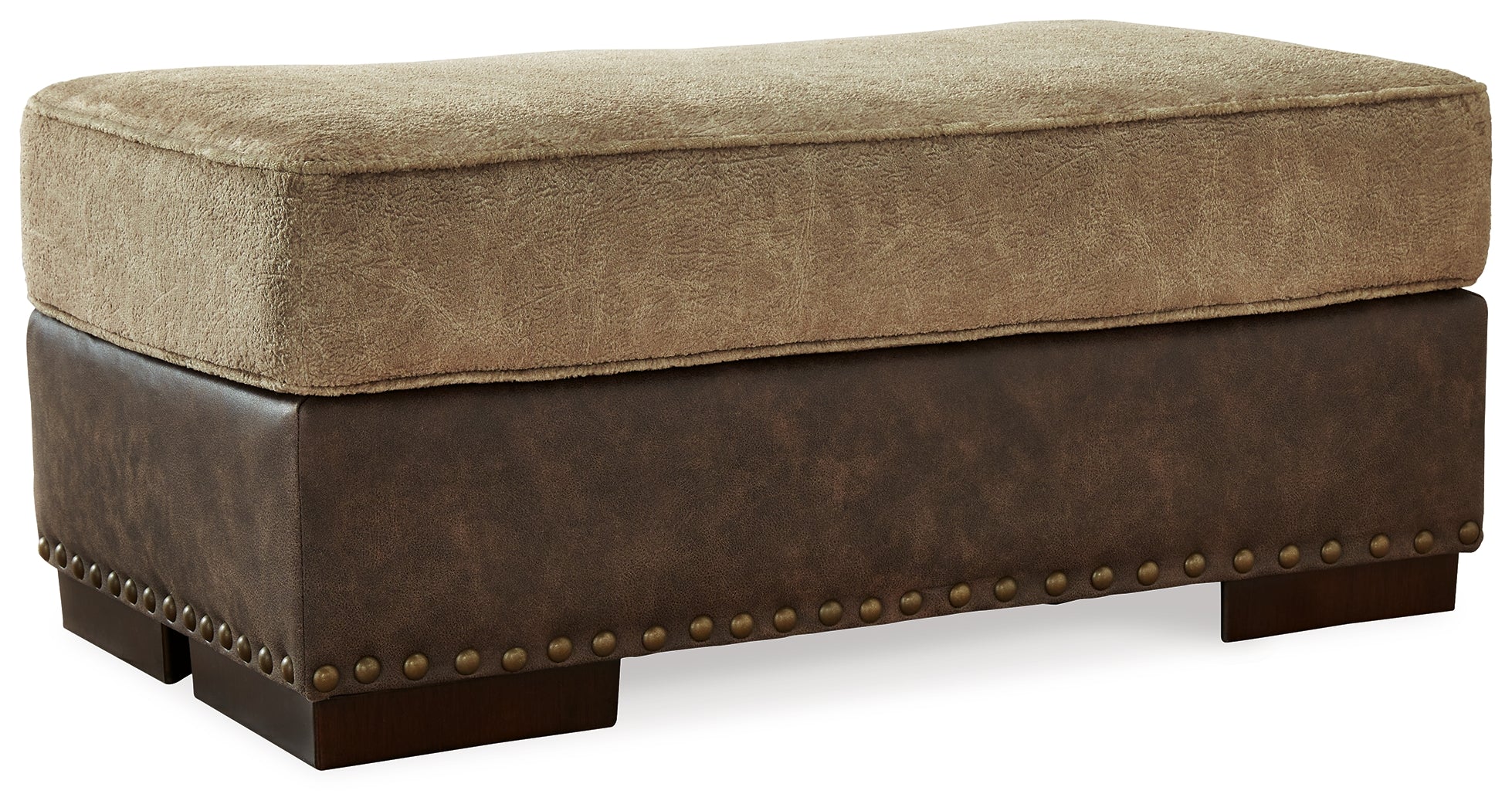 Best Furniture Outlet - Ashley Furniture - Alesbury Living Room - Ottoman / Chocolate - 1870414