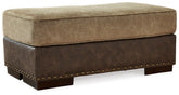Best Furniture Outlet - Ashley Furniture - Alesbury Living Room - Ottoman / Chocolate - 1870414