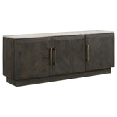 Best Furniture Outlet - Coaster - Dennis 3-door Marble Top Sideboard Buffet Tobacco Grey - 190655