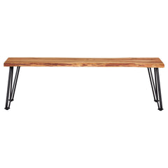 Sherman Wood Dining Bench Natural Acacia