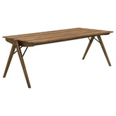 Best Furniture Outlet - Coaster - Randolph 82-inch Smart Top Rectangular Dining Table Sheesham and Brown - 192521