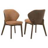 Best Furniture Outlet - Coaster - Randolph Dining Side Chair Butterscotch and Brown (Set of 2) - 192522