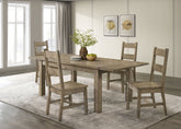 Best Furniture Outlet - Coaster - Cardova 5-piece Extension Table Dining Set Vineyard Oak - 192921-S5