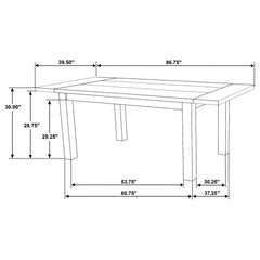 Cardova 6-piece Extension Table Dining Set Vineyard Oak