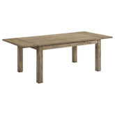Best Furniture Outlet - Coaster - Cardova 87-inch Solid Wood Extension Dining Table Vineyard Oak - 192921