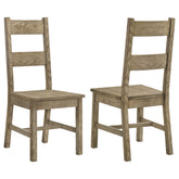 Best Furniture Outlet - Coaster - Cardova Solid Wood Dining Side Chair Vineyard Oak (Set of 2) - 192922