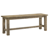 Best Furniture Outlet - Coaster - Cardova 51-inch Solid Wood Dining Bench Vineyard Oak - 192923