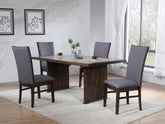 Best Furniture Outlet - Coaster - Sherwood 5-piece Rectangular Dining Table Set Brown - 193591-S5