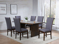 Best Furniture Outlet - Coaster - Sherwood 7-piece Rectangular Dining Table Set Brown - 193591-S7