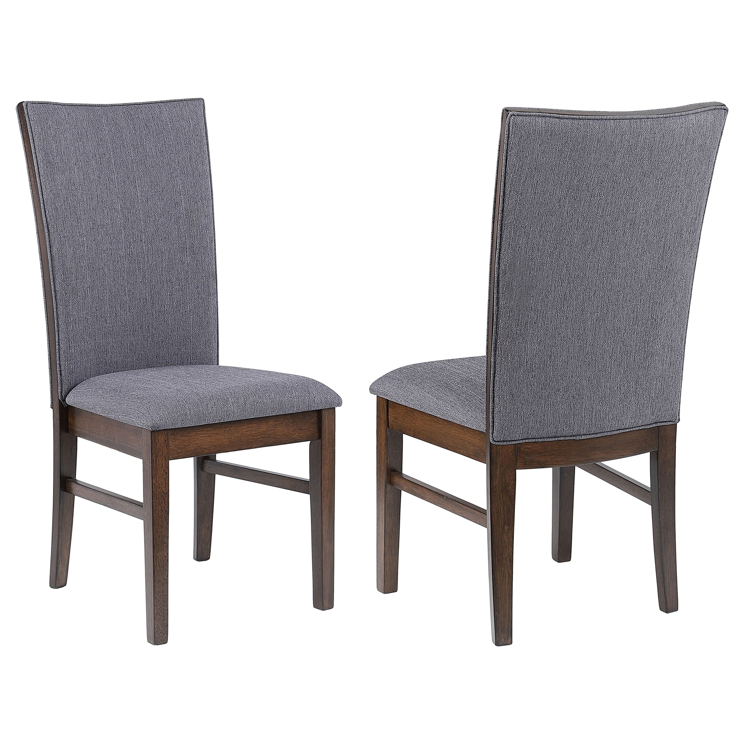 Best Furniture Outlet - Coaster - Sherwood Upholstered Dining Side Chair Grey (Set of 2) - 193592