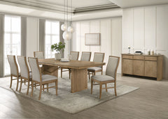 Best Furniture Outlet - Coaster - Adina 10-piece Extension Dining Set Distressed Light Brown - 193611-S10