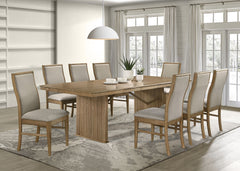 Best Furniture Outlet - Coaster - Adina 9-piece Extension Dining Set Distressed Light Brown - 193611-S9