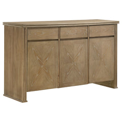 Best Furniture Outlet - Coaster - Adina 3-door 59-inch Sideboard Server Distressed Light Brown - 193615