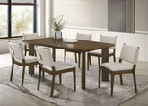 Best Furniture Outlet - Coaster - Ottowa 7-piece Rectangular Wood Dining Room Table Set Brown - 193661-S7