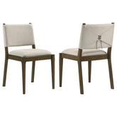 Best Furniture Outlet - Coaster - Ottowa Upholstered Dining Side Chair Brown (Set of 2) - 193662