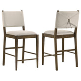 Best Furniture Outlet - Coaster - Ottowa Upholstered Counter Side Chair Brown (Set of 2) - 193669