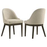 Best Furniture Outlet - Coaster - Reseda Upholstered Dining Side Chair Beige (Set of 2) - 193672