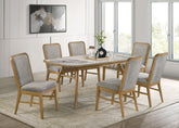 Best Furniture Outlet - Coaster - Croyden 7-piece Rectangular Dining Set Weathered Natural - 193731-S7