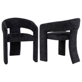 Best Furniture Outlet - Coaster - Carlow Upholstered Dining Arm Chair Black (Set of 2) - 193813BLK