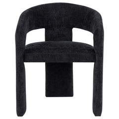 Carlow Upholstered Dining Arm Chair Black (Set of 2)