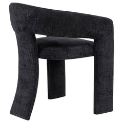 Carlow Upholstered Dining Arm Chair Black (Set of 2)
