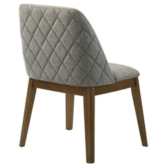Franklin Upholstered Dining Side Chair Grey (Set of 2)