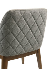 Franklin Upholstered Dining Side Chair Grey (Set of 2)