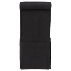 Shawna Upholstered Skirted Side Chair Black (Set of 2)