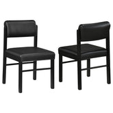 Best Furniture Outlet - Coaster - Kehoe Upholstered Dining Side Chair Black (Set of 2) - 193922BLK