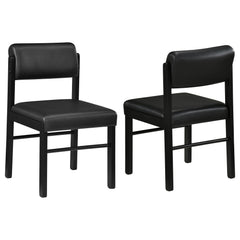 Best Furniture Outlet - Coaster - Kehoe Upholstered Dining Side Chair Black (Set of 2) - 193922BLK