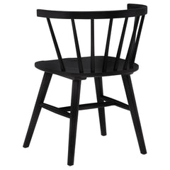 Hamlyn 5-piece Round Wood Dining Set Black