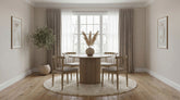 Best Furniture Outlet - Coaster - Hamlyn 5-piece Round Wood Dining Set Wheat and Natural Oak - 193930NAT-S5A