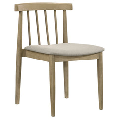 Hamlyn 5-piece Round Wood Dining Set Wheat and Natural Oak