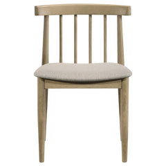 Hamlyn 5-piece Round Wood Dining Set Wheat and Natural Oak