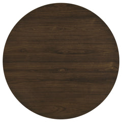 Hamlyn 5-piece Round Wood Dining Set Wheat and Walnut