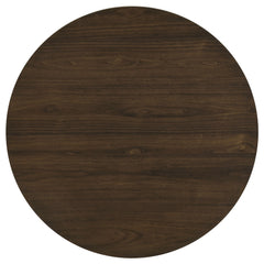Hamlyn 5-piece Round Wood Dining Set Grey and Walnut