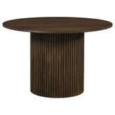Best Furniture Outlet - Coaster - Hamlyn 47-inch Round Wood Dining Room Table Walnut - 193930WAL