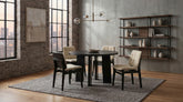 Best Furniture Outlet - Coaster - Strouse 5-piece Dining Set Cream and Black - 193940BLK-S5D