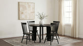 Best Furniture Outlet - Coaster - Strouse 5-piece Dining Set Black - 193940BLK-S5G