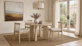 Best Furniture Outlet - Coaster - Strouse 5-piece Dining Set Wheat and Natural Oak - 193940NAT-S5A