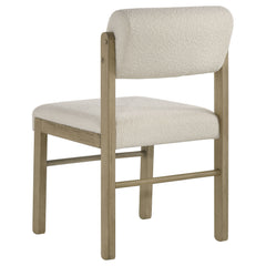Strouse 5-piece Dining Set Cream and Natural Oak