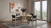 Best Furniture Outlet - Coaster - Strouse 5-piece Dining Set Black and Natural Oak - 193940NAT-S5C