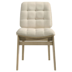 Strouse 5-piece Dining Set Cream and Natural Oak