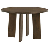 Best Furniture Outlet - Coaster - Strouse 47-inch Round Wood Dining Room Table Walnut - 193940WAL