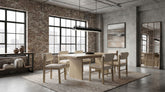 Best Furniture Outlet - Coaster - Decker 7-piece 82-inch Rectangular Dining Set Cream and Natural Oak - 193951NAT-S7B