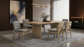 Best Furniture Outlet - Coaster - Decker 7-piece 82-inch Rectangular Dining Set Grey and Natural Oak - 193951NAT-S7E