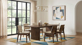 Best Furniture Outlet - Coaster - Decker 7-piece 82-inch Rectangular Dining Set Cream and Walnut - 193951WAL-S7D