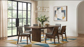 Best Furniture Outlet - Coaster - Decker 7-piece 82-inch Rectangular Dining Set Grey and Walnut - 193951WAL-S7E