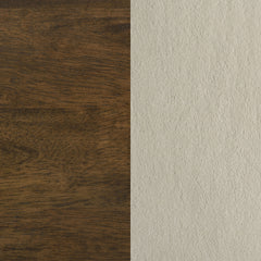 Redbridge Upholstered Side Chair Cream and Walnut (Set of 2)